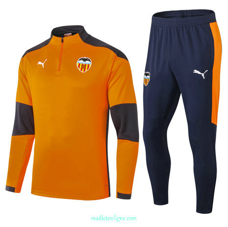 Thai Ensemble foot Valence Survetement 2021 2022 Orange