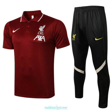 Thai Maillot de Liverpool POLO Bordeaux 2021 2022