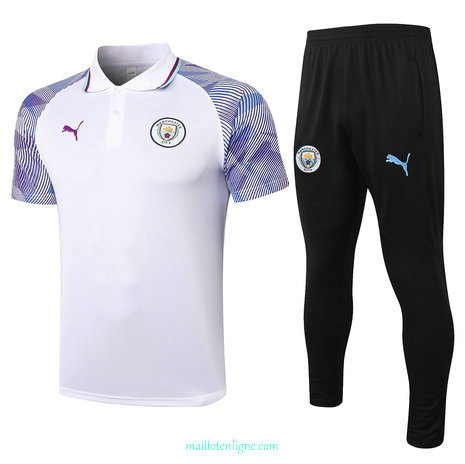 Thai Maillot de Manchester City POLO Blanc 2021 2022