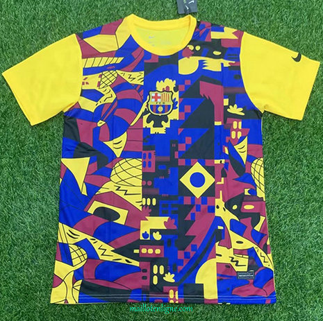 Thai Maillot du Barcelone Jaune 2021 2022