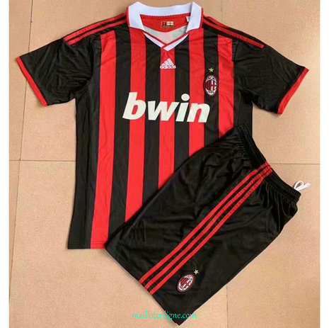 Thai Maillot de Classic AC Milan Enfant Domicile 2009-10