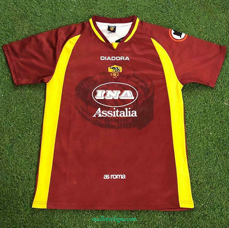 Thai Maillot de Classic AS Roma Domicile 1997-98