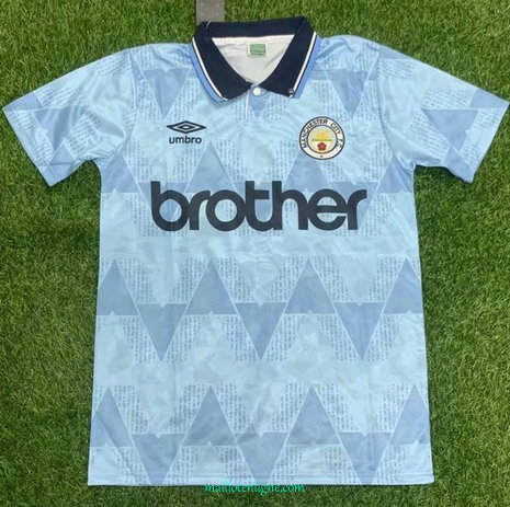 Thai Maillot du Classic Manchester City Domicile 1989