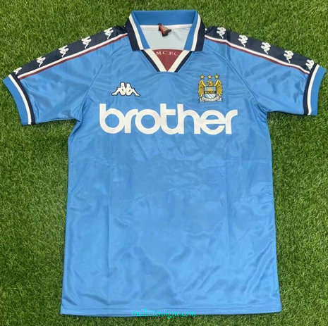 Thai Maillot Classic Manchester City Domicile 1998-99