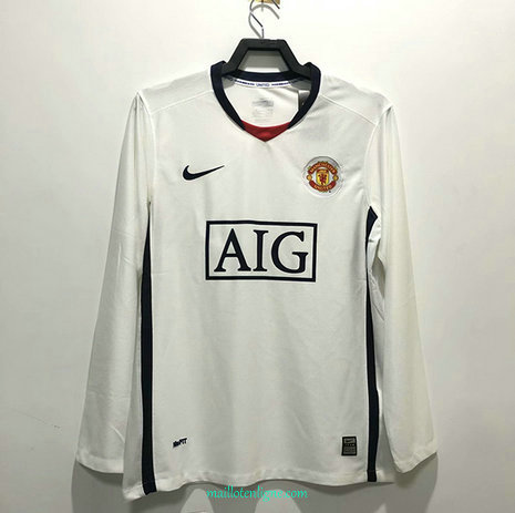 Thai Maillot du Classic Manchester United Exterieur Manche Longue 2009