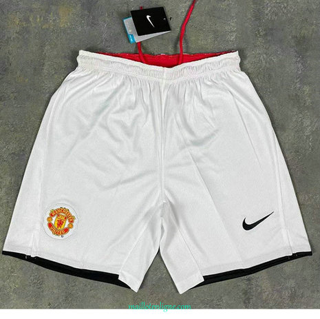 Thai Maillot Classic Manchester United Short Blanc 2008