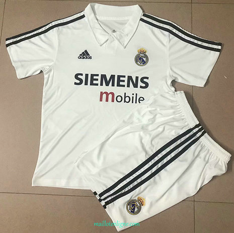 Thai Maillot du Classic Real Madrid Enfant Domicile 2002-03