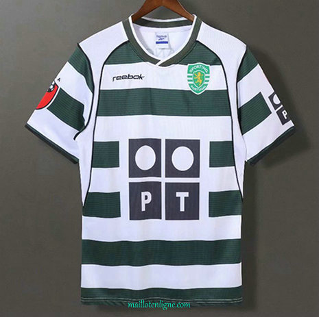 Thai Maillot de Classic Sporting Lisbon Domicile 2001-03