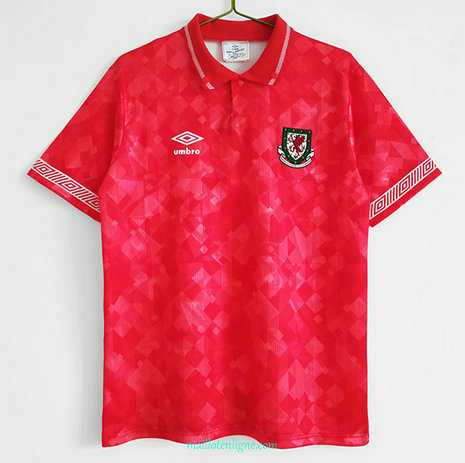 Thai Maillot de Classic Wales Domicile 1990-92