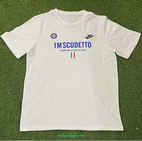 Thai Maillot Inter Milan Champion Edition Blanc 2021 2022