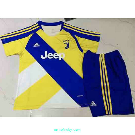 Thai Maillot de Juventus Enfant Jaune 2021 2022