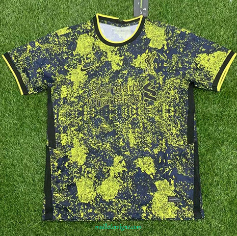 Thai Maillot de Liverpool Noir-Jaune 2021 2022