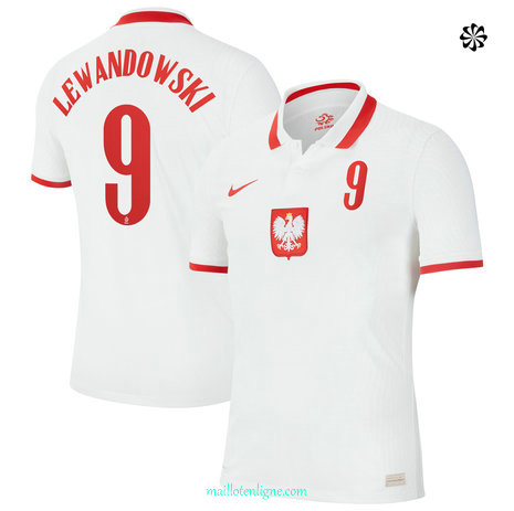 Thai Maillot de Pologne Domicile Lewandowski 9 2020-21