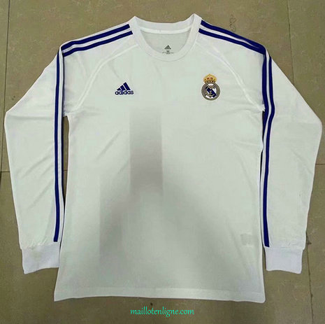 Thai Maillot du Real Madrid Manche Longue Blanc 2021 2022