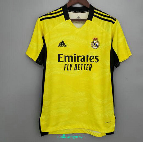 Thai Maillot du Real Madrid Jaune gardien de but 2021 2022