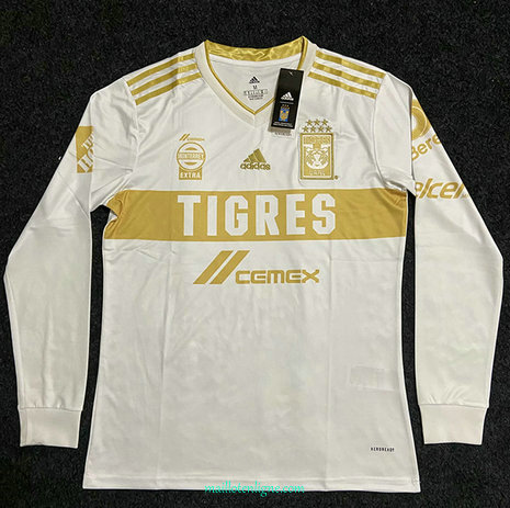 Thai Maillot du Tiger Manche Longue Blanc 2021 2022