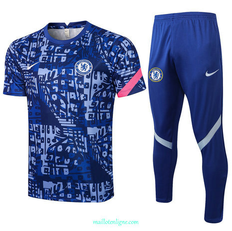 Thai Maillot de Chelsea Training Bleu 2021 2022