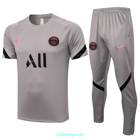 Thai Maillot PSG Training Gris clair 2021 2022