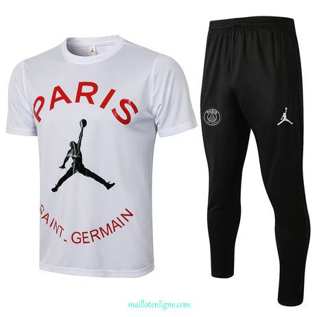 Thai Maillot de PSG Jordan Training Blanc 2021 2022