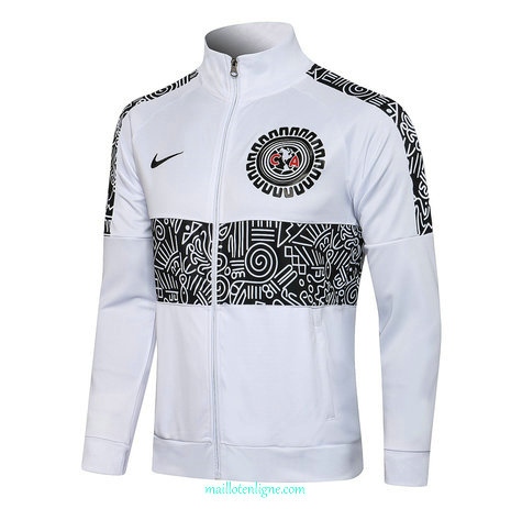 Thai Veste foot CF América Blanc Col Haut 2021 2022