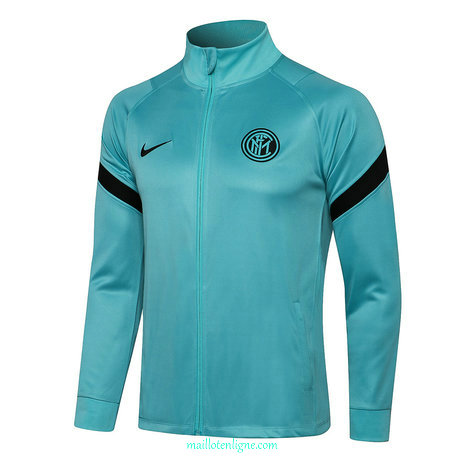 Thai Veste foot Inter Milan Vert Col Haut 2021 2022