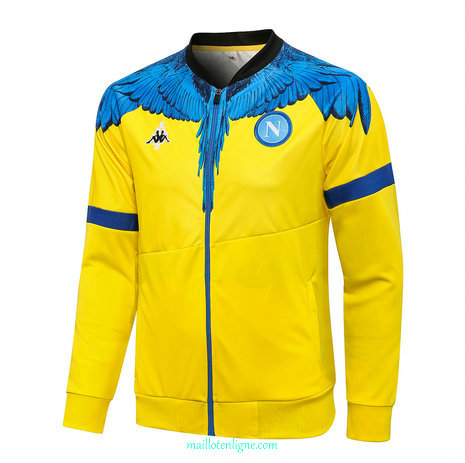 Thai Veste foot Naples Jaune 2021 2022