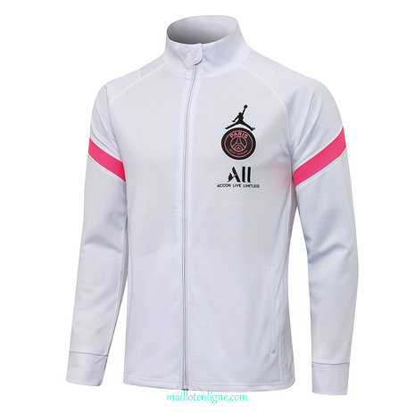 Thai Veste foot PSG Jordan Blanc 2021 2022