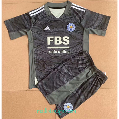 Thai Maillot du Leicester City Enfant Gardien de but Noir 2021/2022