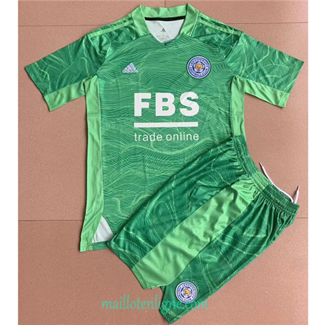 Thai Maillot du Leicester City Enfant Gardien de but Vert 2021/2022