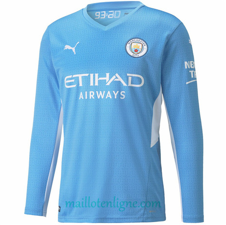 Thai Maillot du Manchester City Domicile Manche Longue 2021/2022