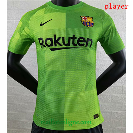 Thai Maillot de Player Barcelone vert Gardien de but 2021 2022