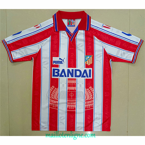 Thai Maillot de Retro Atletico Madrid Domicile 1996-97