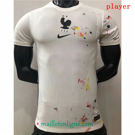 Thai Maillot de Player France Blanc 2020 2021