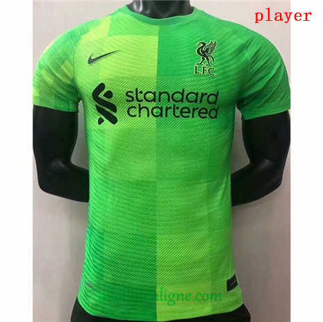 Thai Maillot du Player Liverpool Gardien de but vert 2021 2022