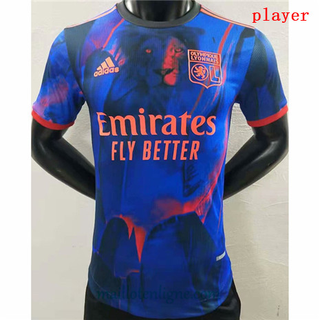 Thai Maillot du Player Lyon Bleu 2021 2022