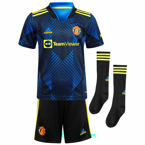 Thai Maillot de Manchester United Enfant Third 2021 2022