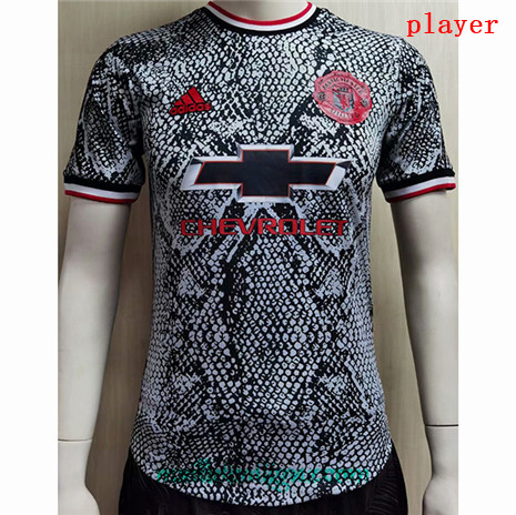 Thai Maillot du Player Manchester United Training Noir 2021 2022