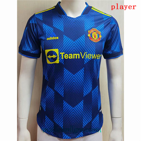 Thai Maillot du Player Manchester United Bleu 2020 2021