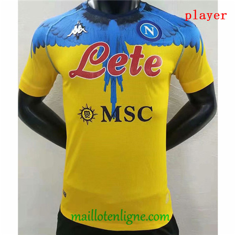 Thai Maillot de Player Napoli Gardien de but Jaune 2020 2021