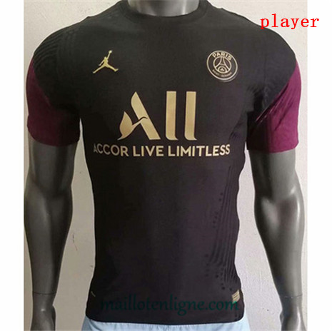 Thai Maillot du Player PSG Noir Jordan 2020 2021