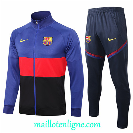 Thai Ensemble foot Barcelone Veste Survetement Bleu/Rouge 2021 2022