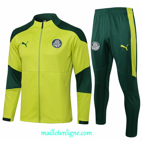 Thai Ensemble foot Palmeiras Veste Survetement Vert 2021 2022