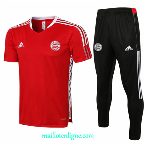 Thai Maillot de Ensemble Bayern Munich Training Rouge 2021 2022