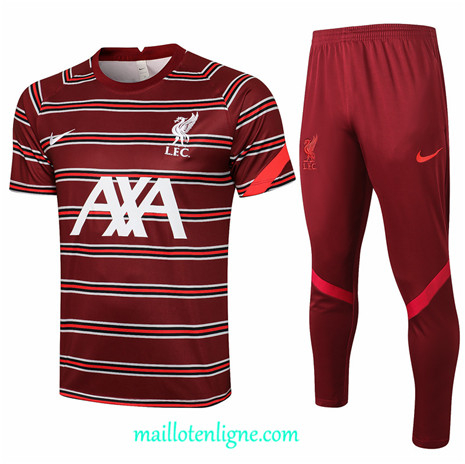 Thai Maillot de Ensemble Liverpool Training Rouge 2021 2022