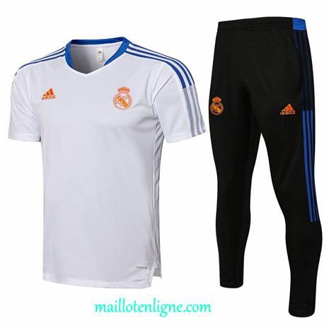 Thai Maillot de Ensemble Real Madrid Training Blanc 2021 2022