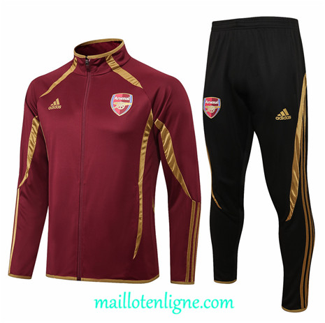 Thai Ensemble foot Arsenal Veste Survetement Bordeaux 2021 2022