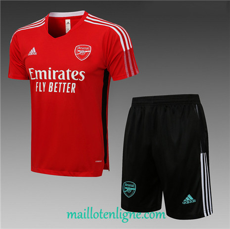 Thai Maillot Ensemble Arsenal Training foot Rouge 2021 2022