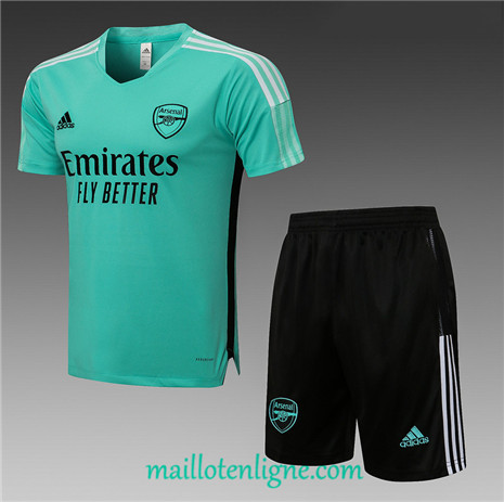 Thai Maillot Ensemble Arsenal Training foot Vert 2021 2022