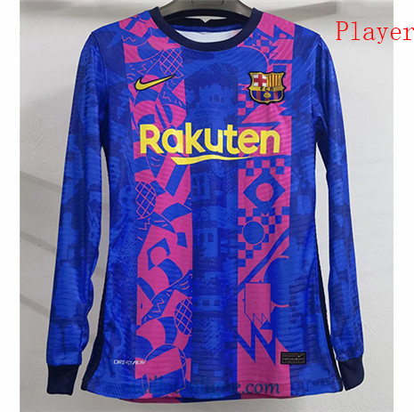 Thai Maillot Player Barcelone Third Manche Longue 2021 2022