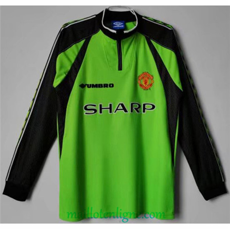 Thai Maillot Classic Manchester United Gardien de but Manche Longue 1998